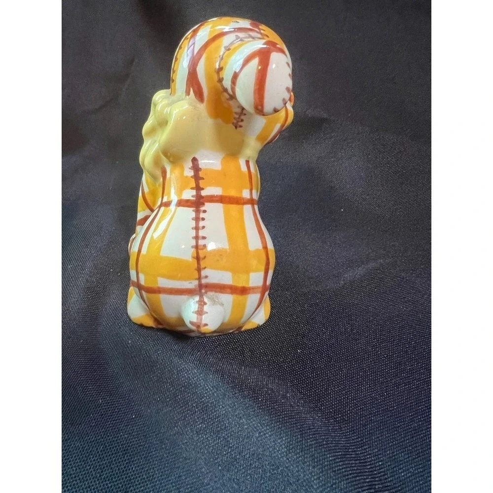 Vintage Brayton Laguna Pottery Plaid Puppy Dog Salt & Pepper Shakers 1930s Calif